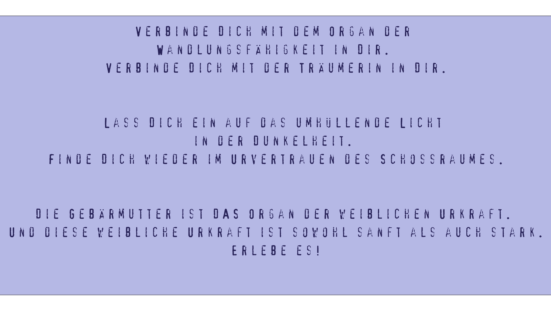 Träumen aus dem Schoßraum - Inner Art & Healing Work für Dein 2026