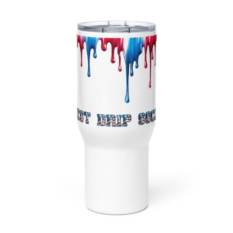 Travel mug with a handle