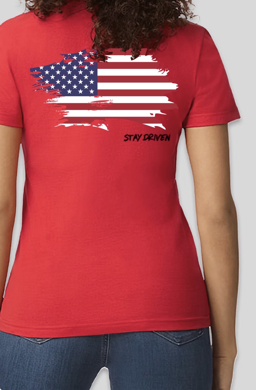 Women’s Red Short Sleeve West Drip Social T-Shirt