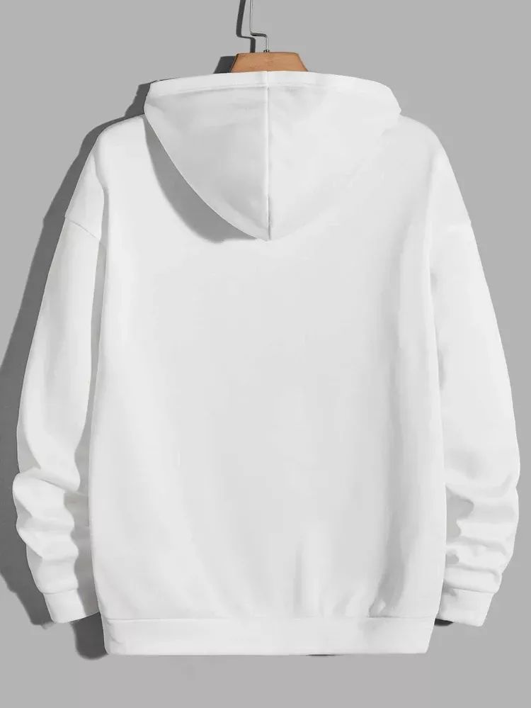 Bold White Hoodie