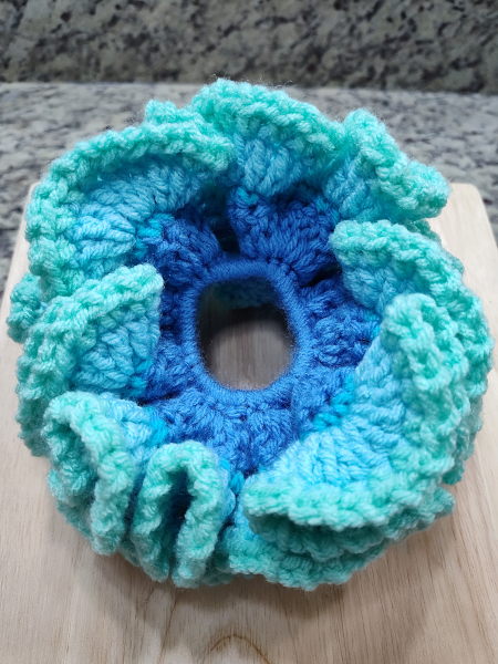 "14 Nites"  Puffy Ruff Scrunchie