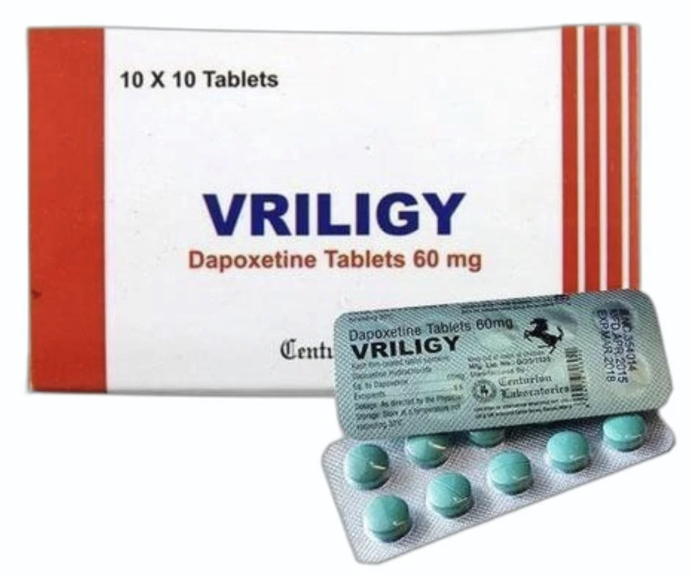 VRILIGY Dapoxetine Tablets 60 mg (10 X 10 Tablets)