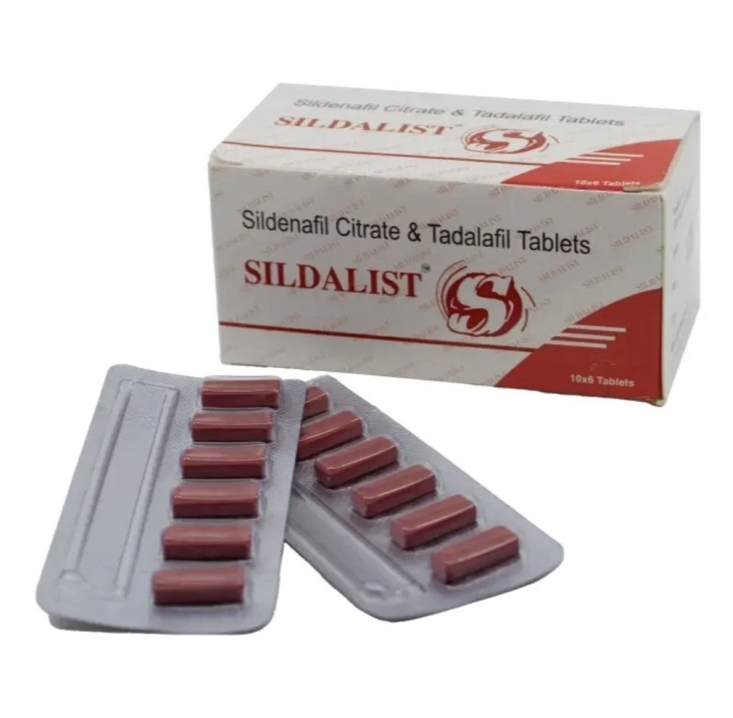 100mg/60mg Sildenafil Citrate & Tadalafil Tablets (10 x 6 Tablets)