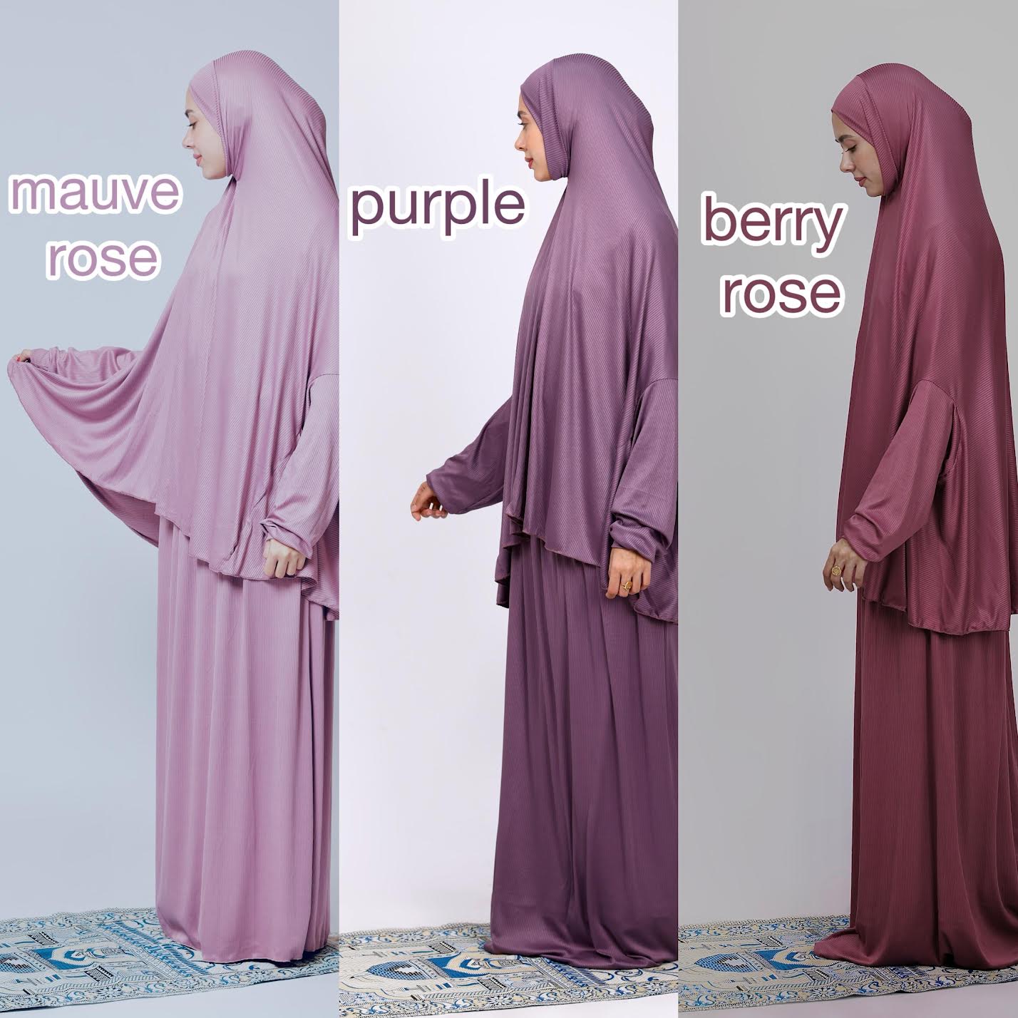Ribbed Prayer Set 2pcs 