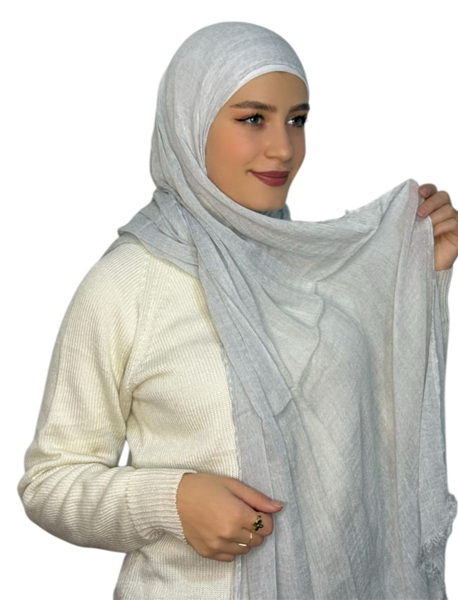 Kuwaity Modal Hijab Silver (Mwashah)