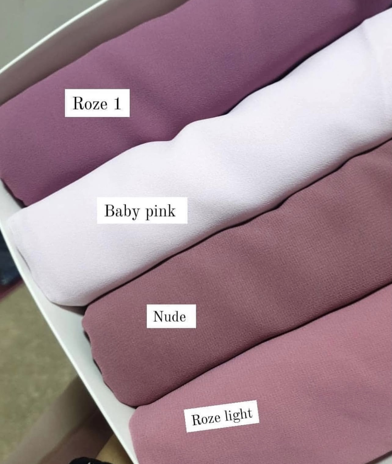 Soft Emirates Crepe Hijabs