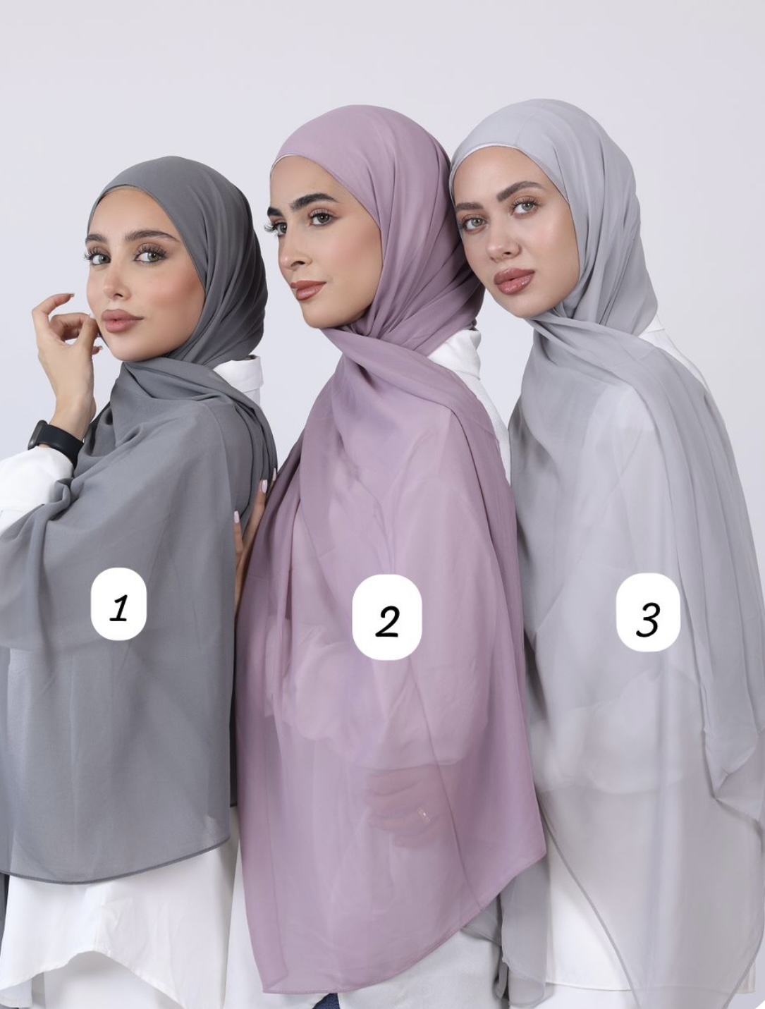 Soft Emirates Crepe Hijabs