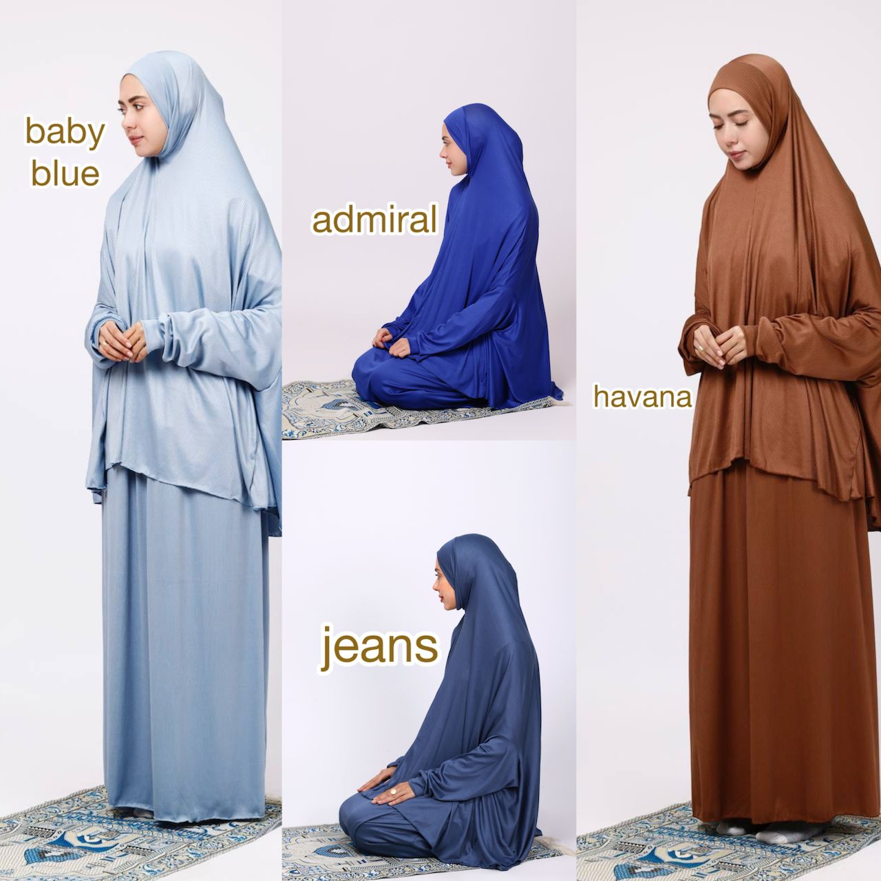 Ribbed Prayer Set 2pcs 