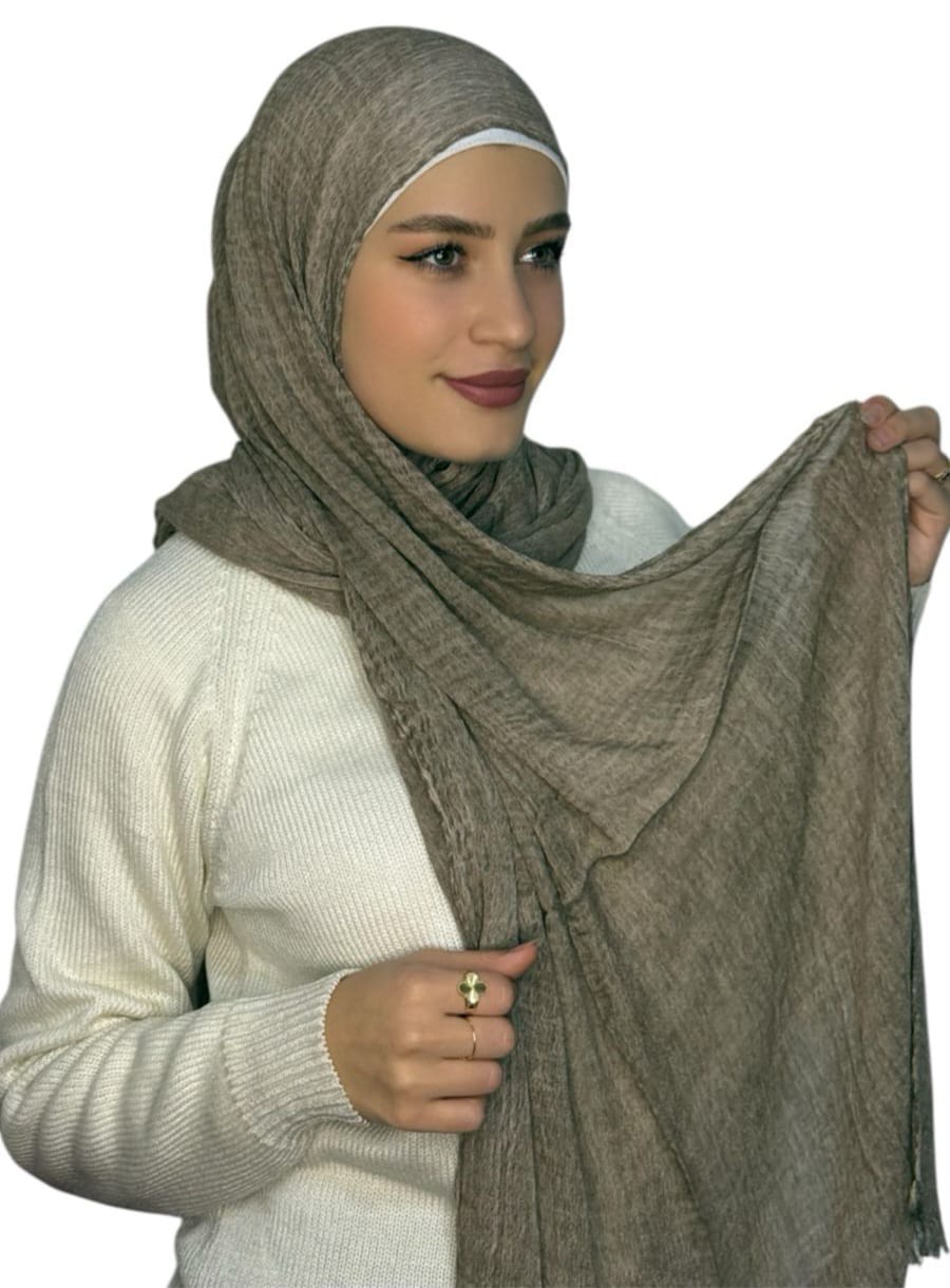 Kuwaity Modal Hijab Coffee  (Mwashah)