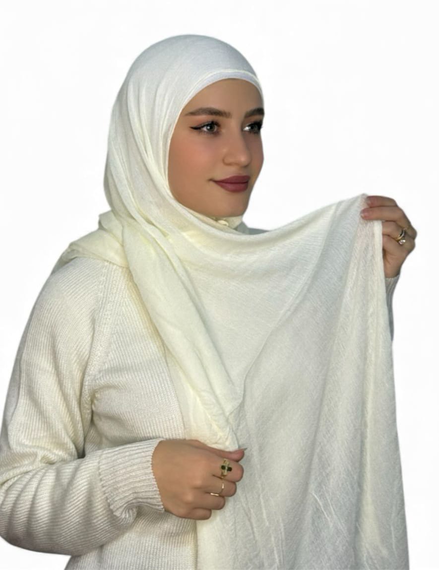 Kuwaity Modal Hijab Offwhite (Mwashah)