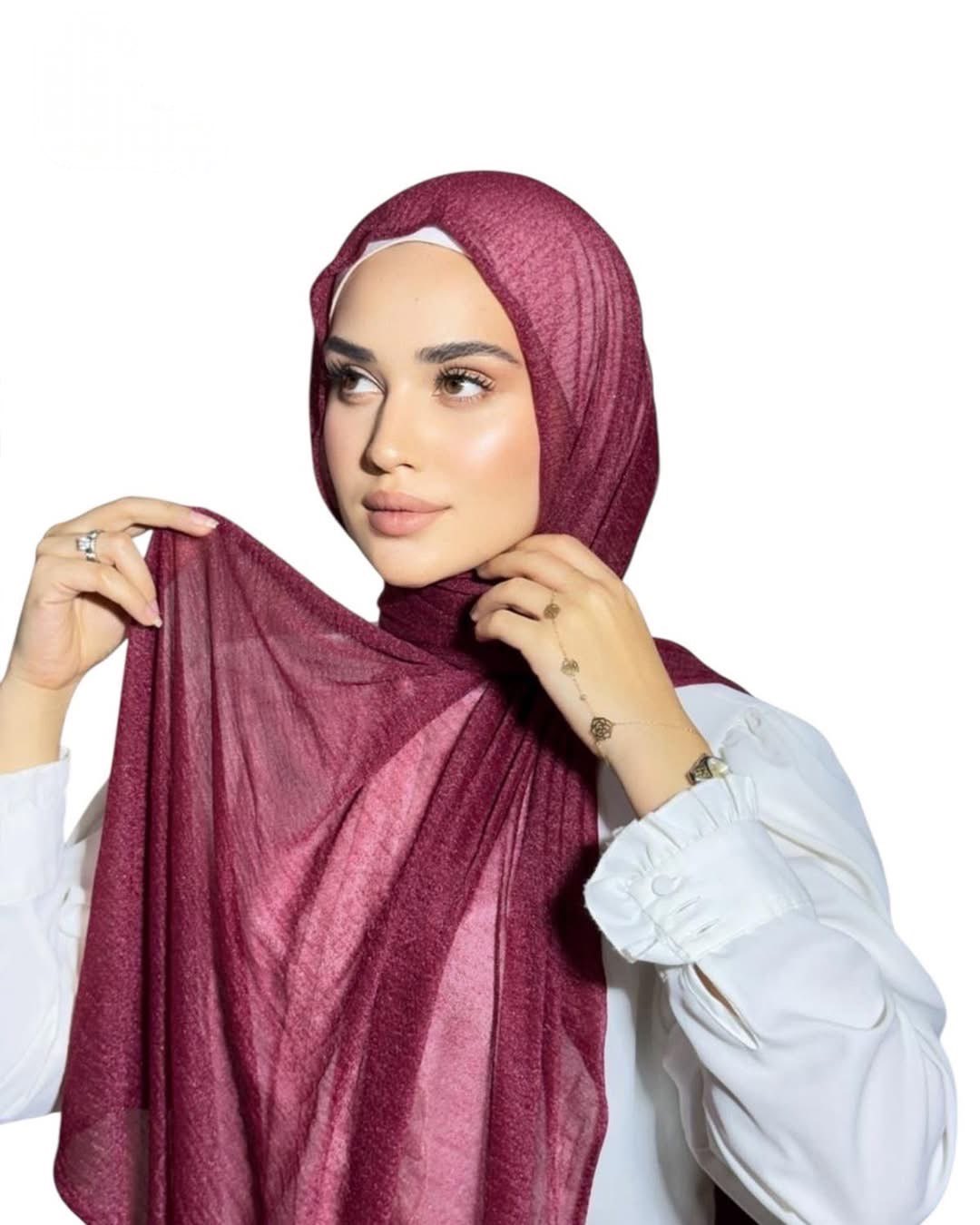 Bordo Kuwaity Kashmir Hijab