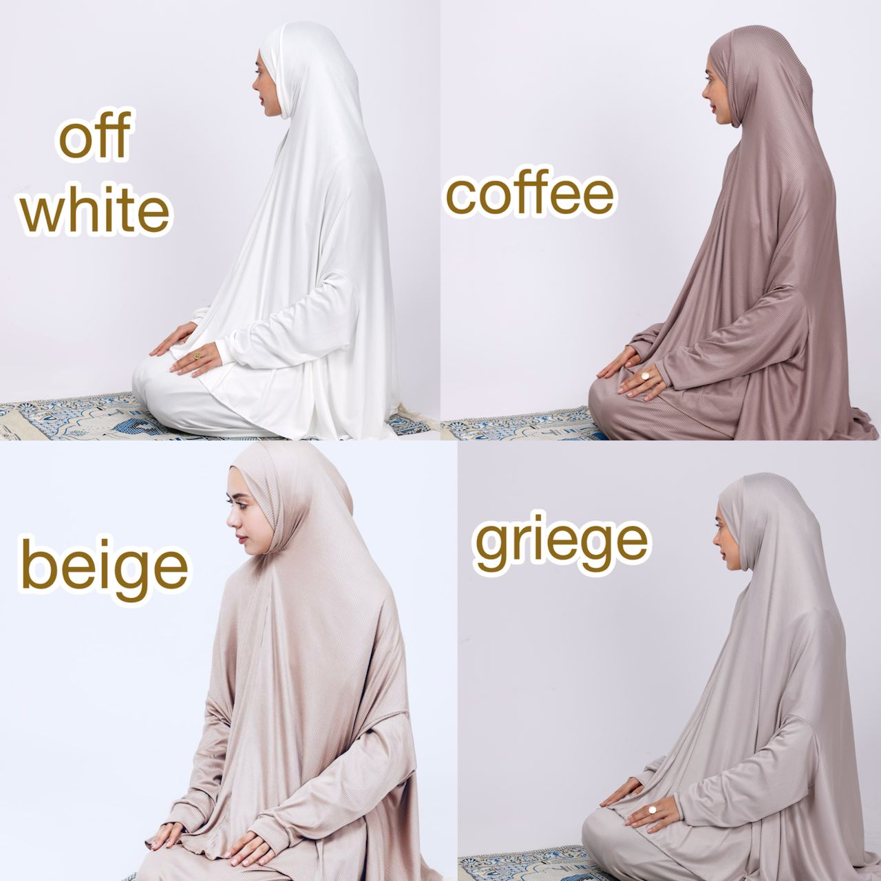 Ribbed Prayer Set 2pcs 