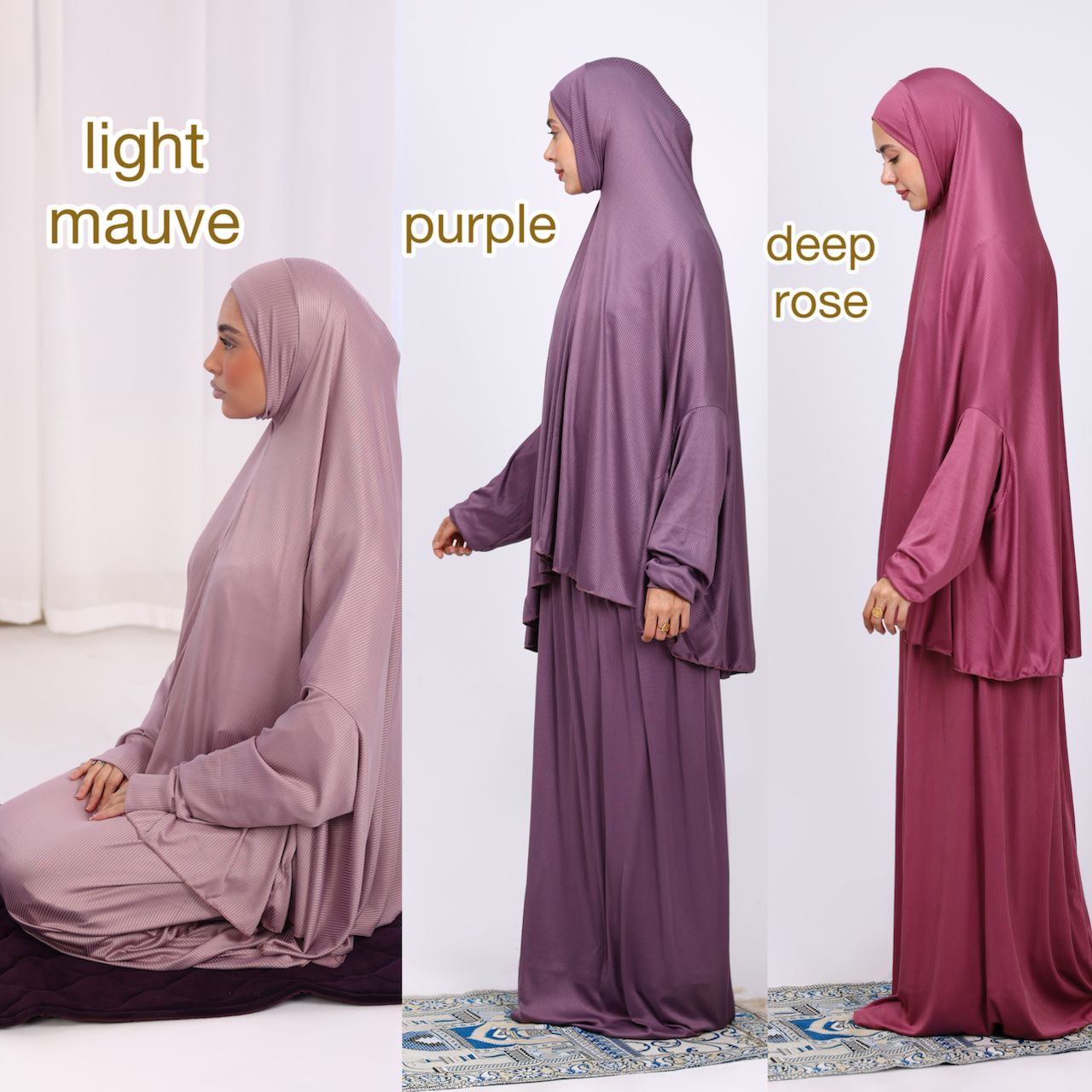 Ribbed Prayer Set 2pcs 