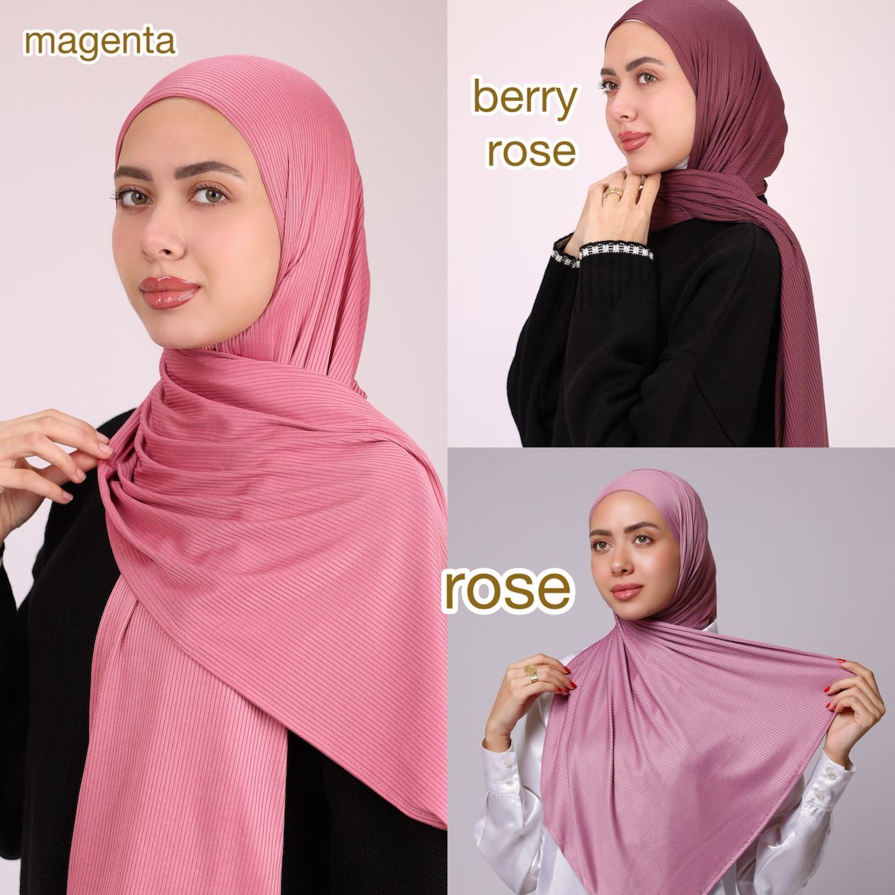 Ribbed Kuwaity Hijab