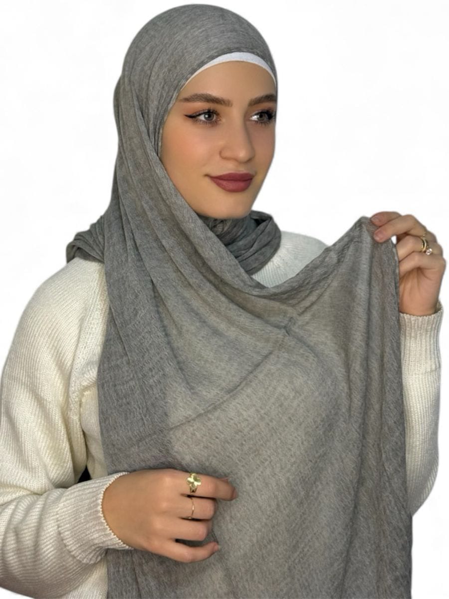 Kuwaity Modal Hijab Grey Dark  (Mwashah)