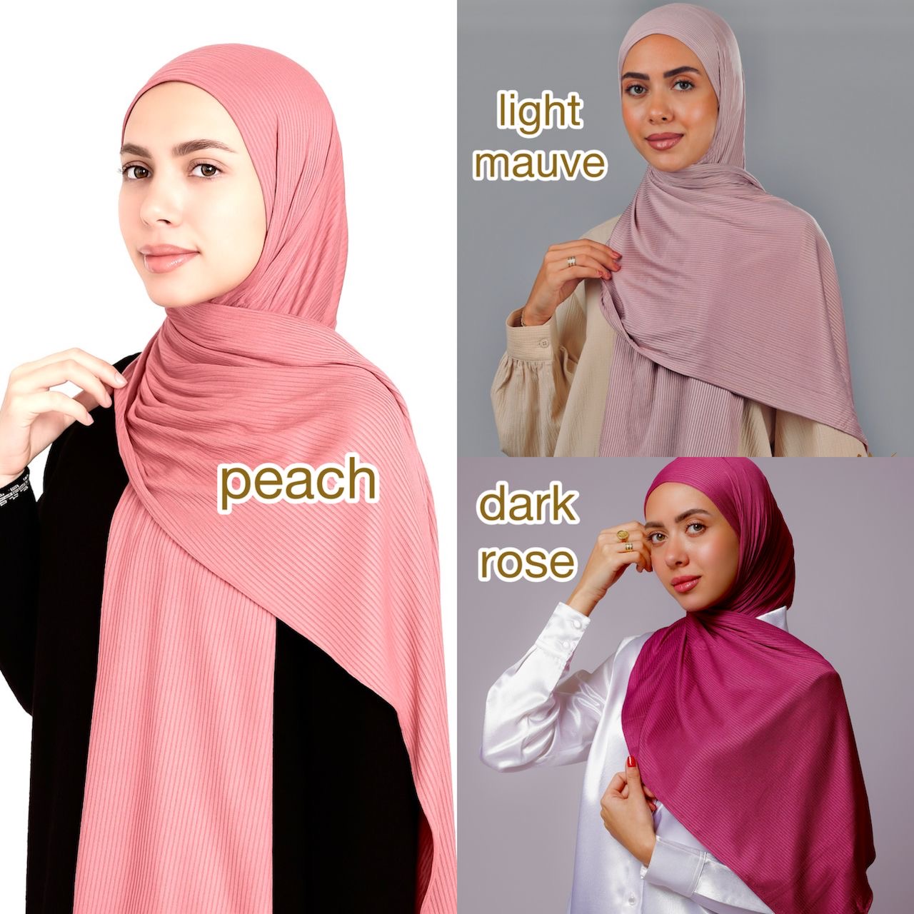 Ribbed Kuwaity Hijab