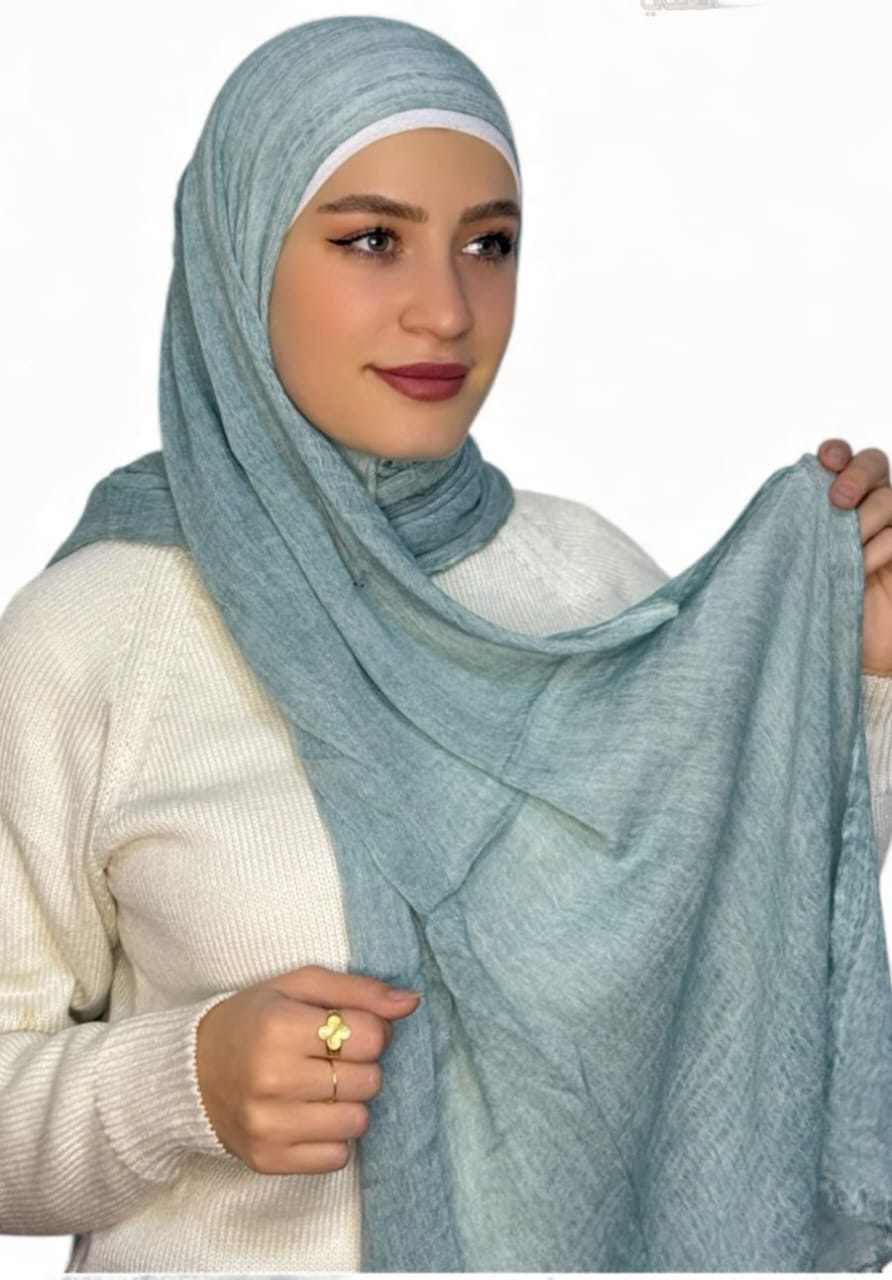 Kuwaity Modal Hijab Aqua Blue (Mwashah)