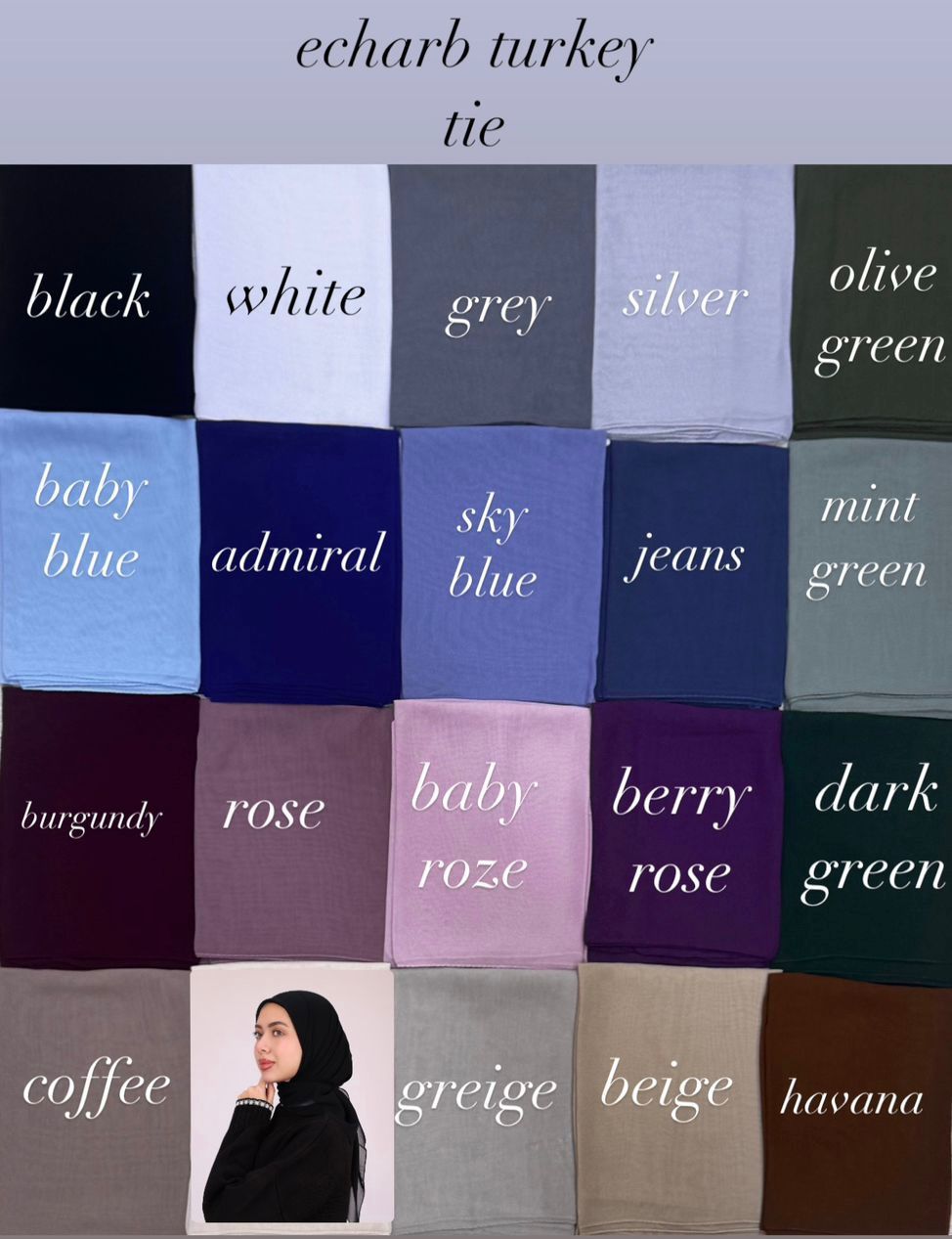 Turkish Triangle Chiffon Hijab 90*90