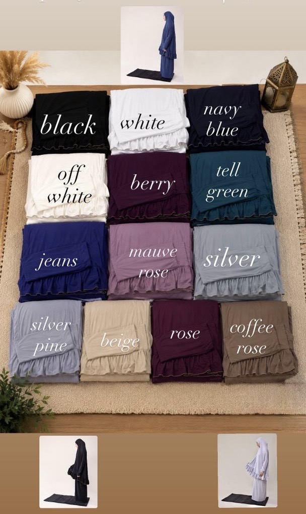 Cotton 2pcs Prayer Set with Ruffles.