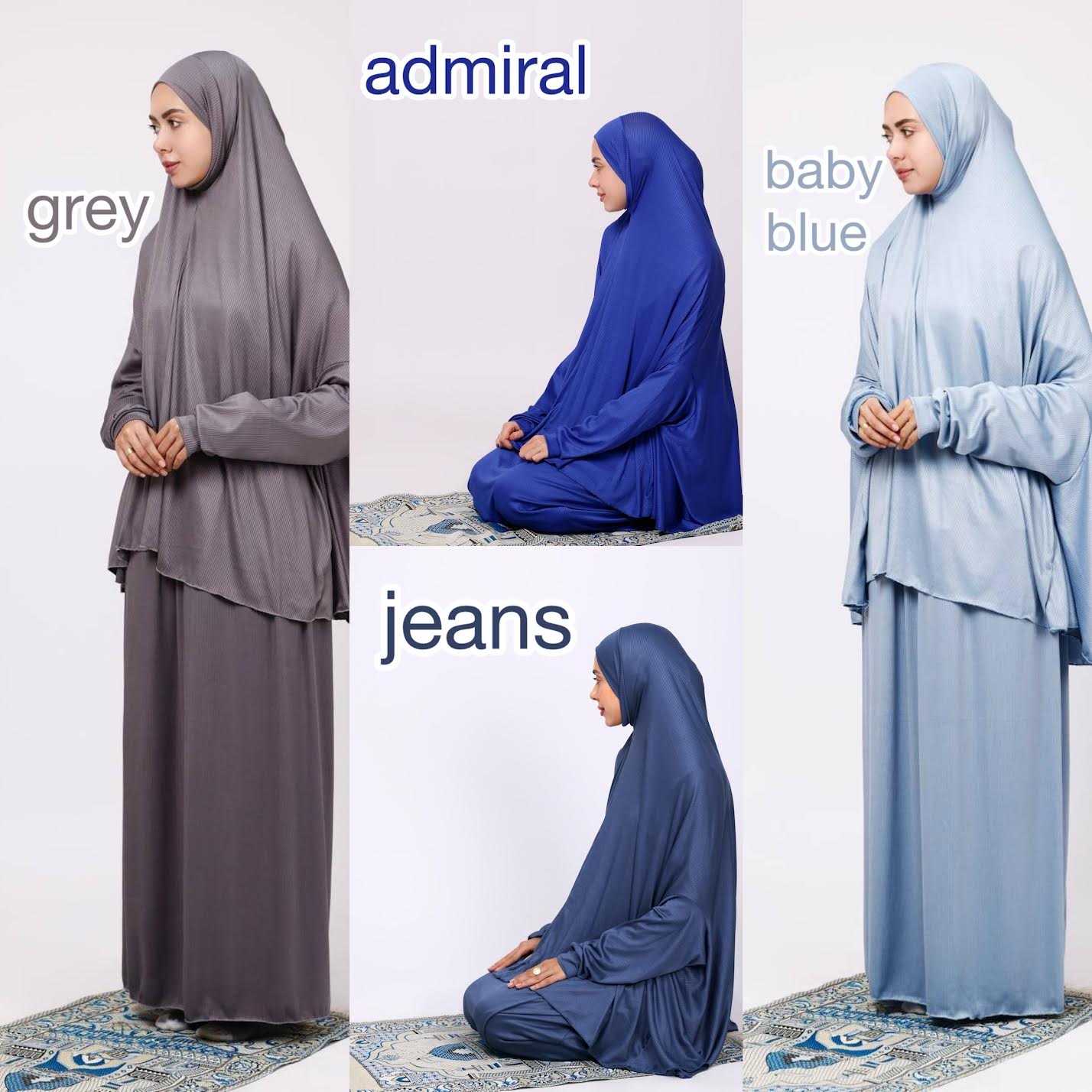 Ribbed Prayer Set 2pcs 