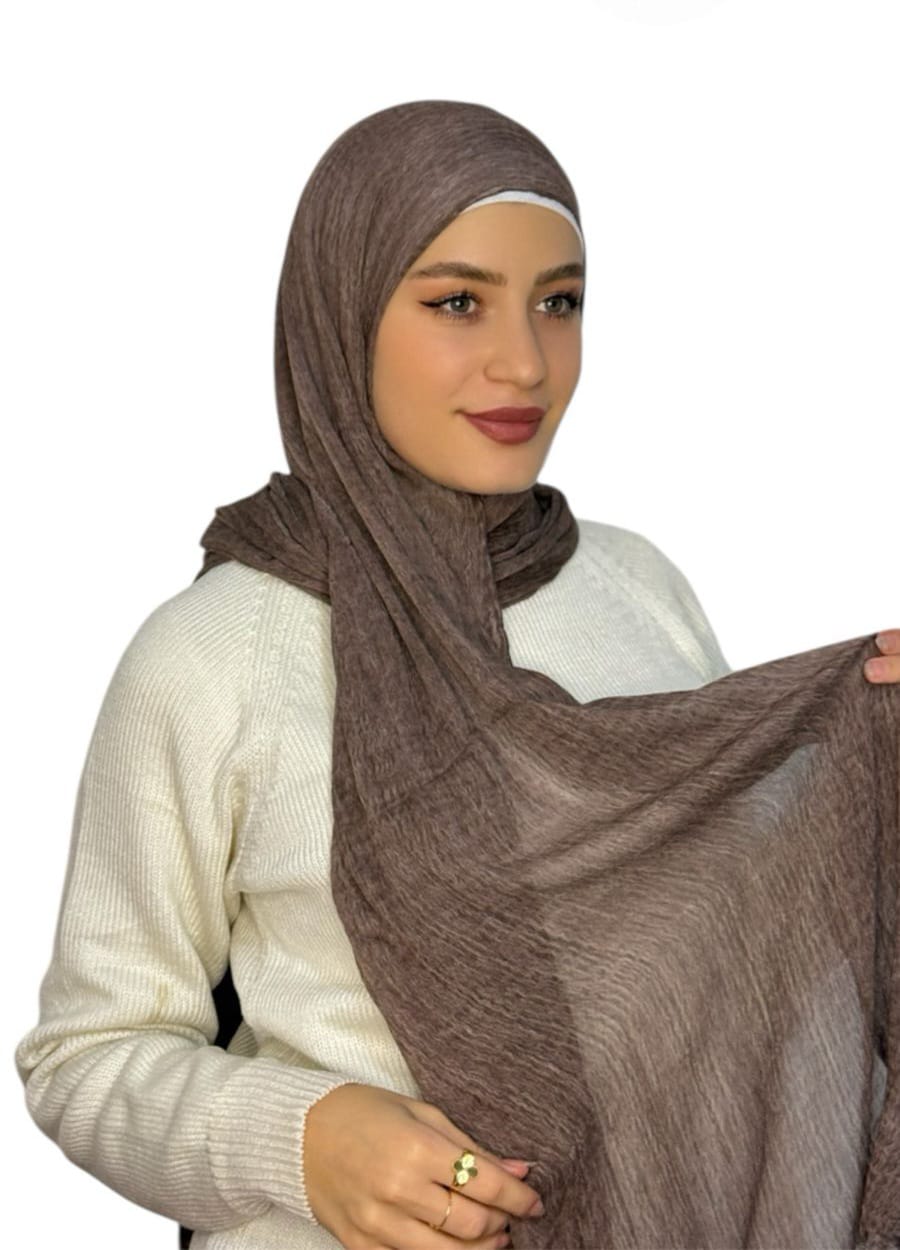Kuwaity Modal Hijab Brown  (Mwashah)