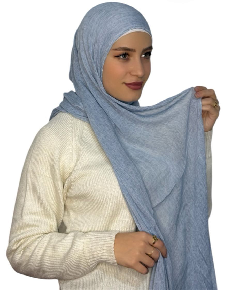 Kuwaity Modal Hijab Jeans Light (Mwashah)
