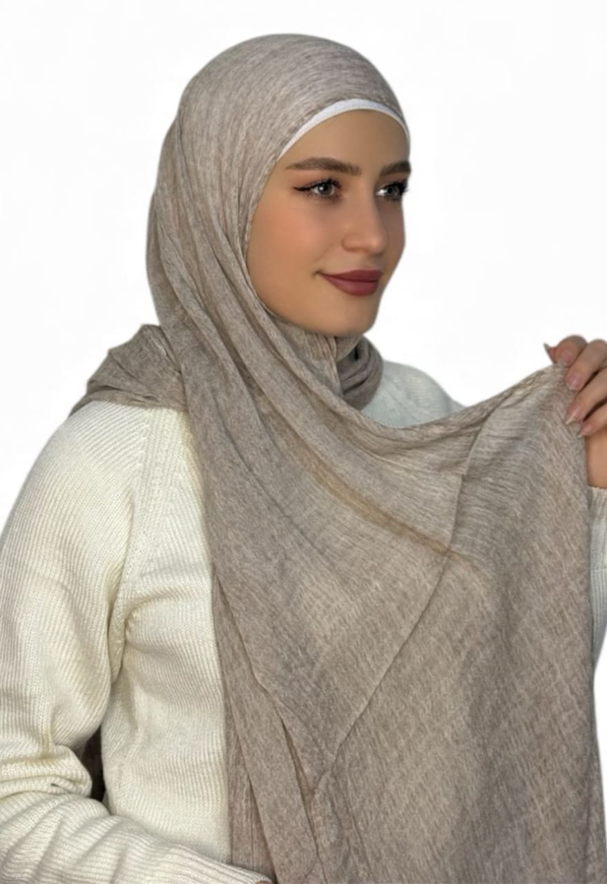 Kuwaity Modal Hijab Greige (Mwashah)