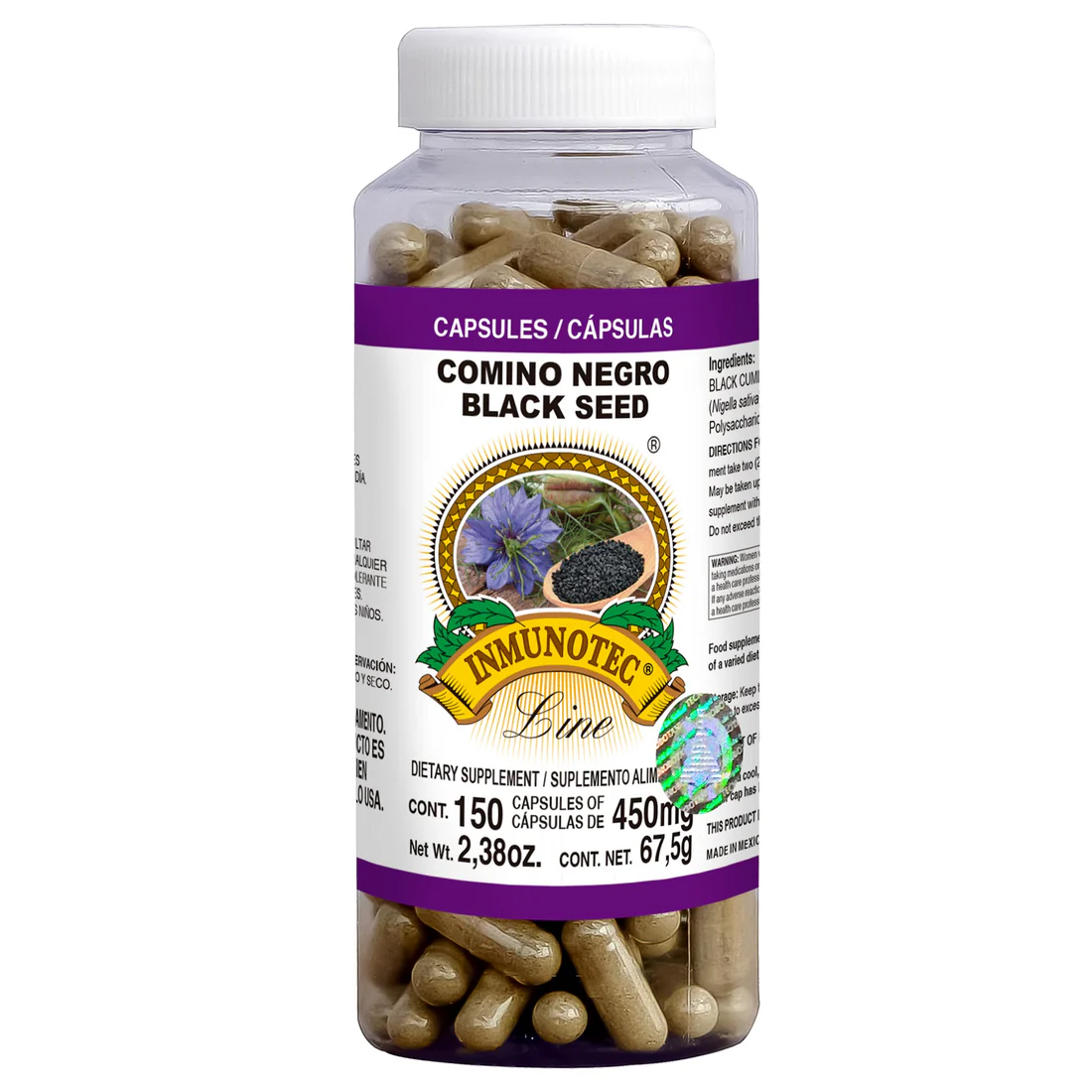 INMUNOTEC ® COMINO NEGRO (150 CAPSULAS)