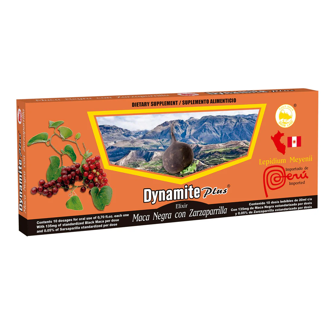 DYNAMITEPLUS ® MACA NEGRA Y ZARZAPARRILLA