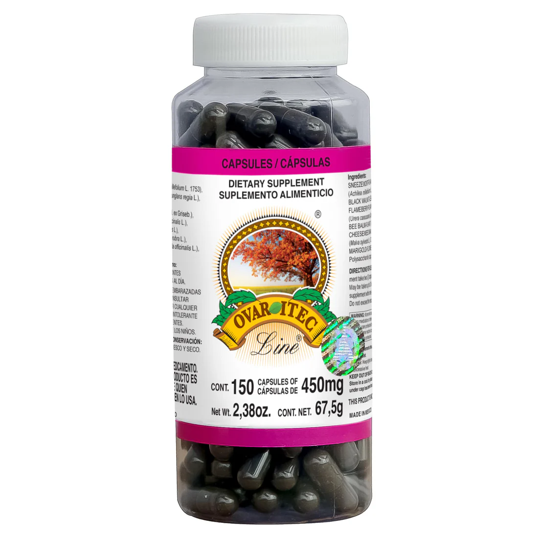 OVARITEC LINE ® MILENRAMA, NOGAL DE CASTILLA Y CHICHICAXTLE