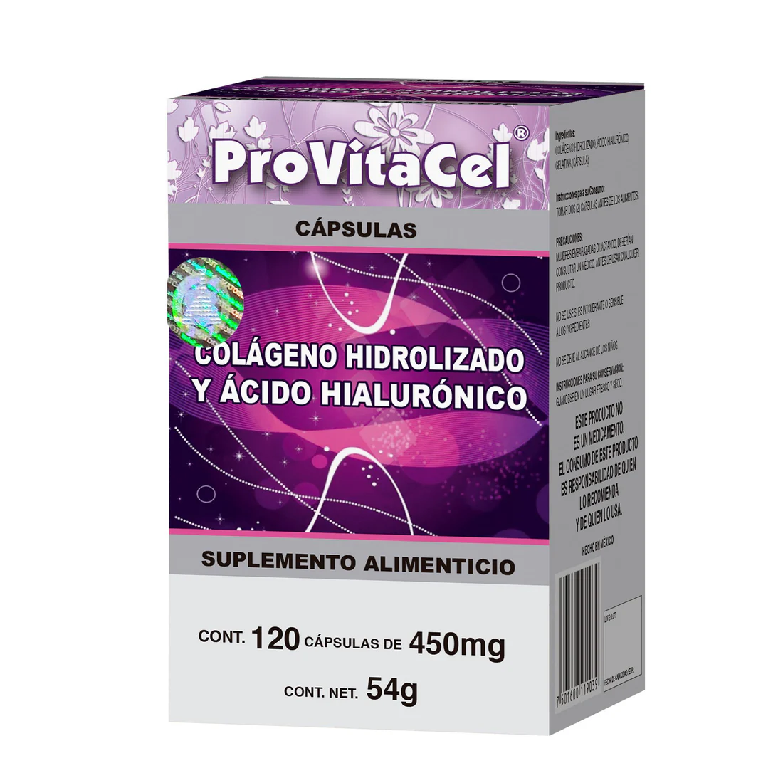 PROVITACEL ® COLÁGENO HIDROLIZADO CON ÁCIDO HIALURÓNICO
