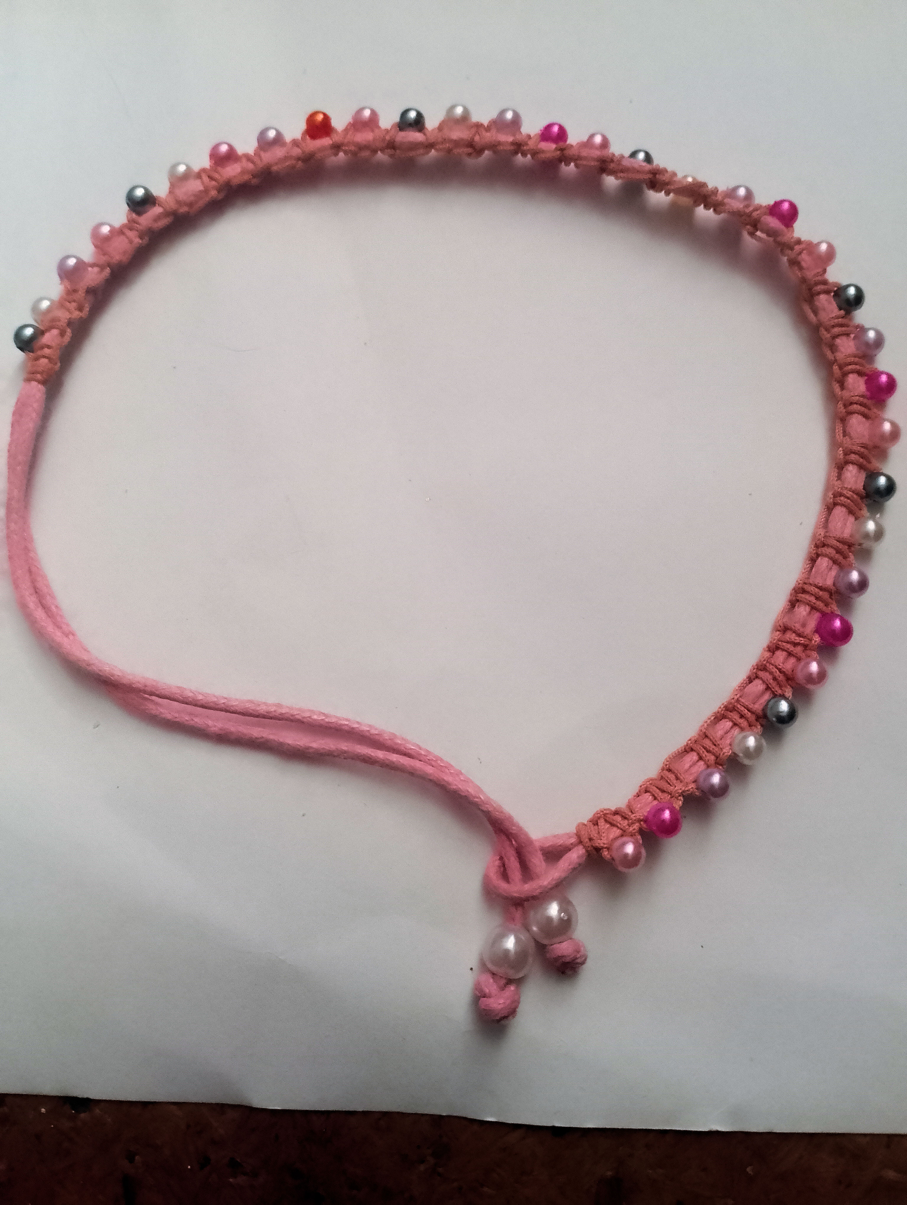 Tobilleras de colores y a juego pulsera