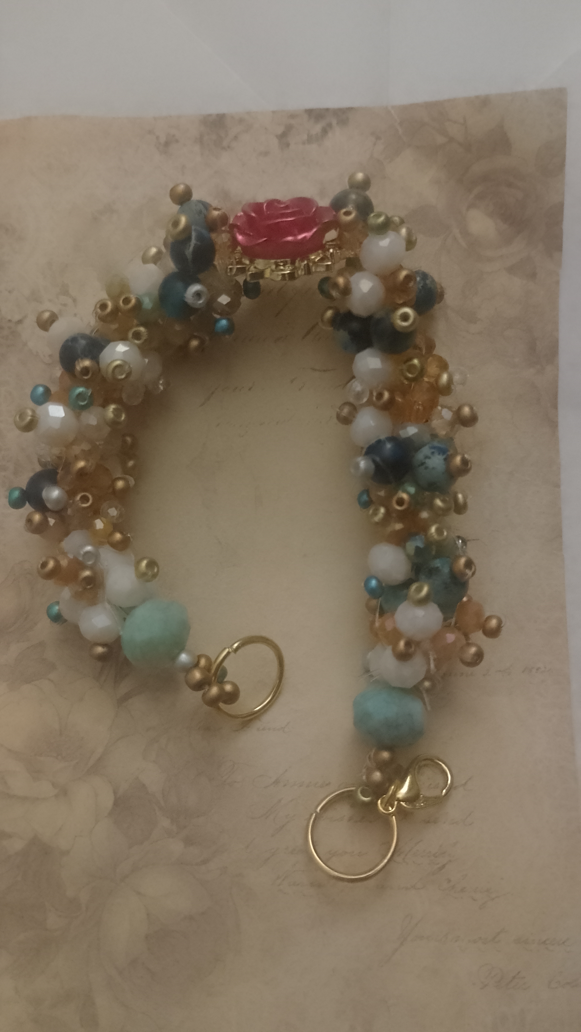 Pulsera de piedras facetadas
