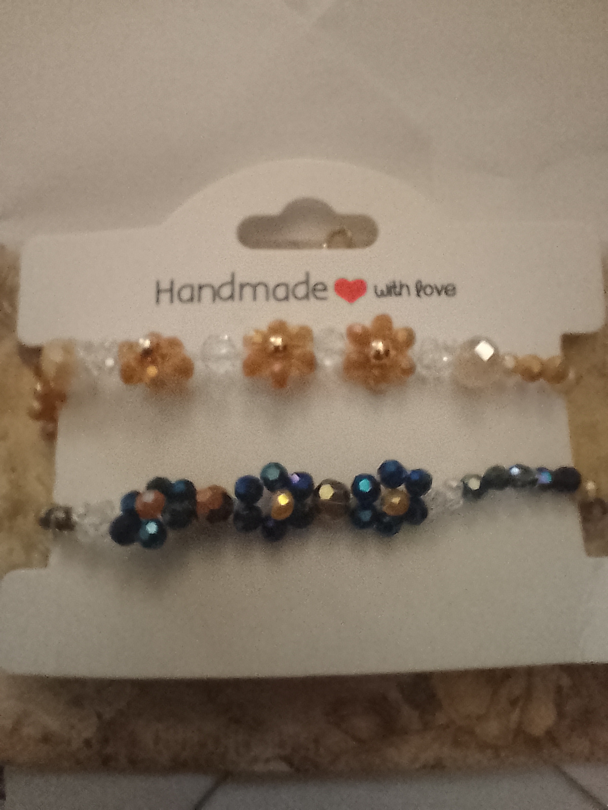 Pulseras de Cuentas Florales