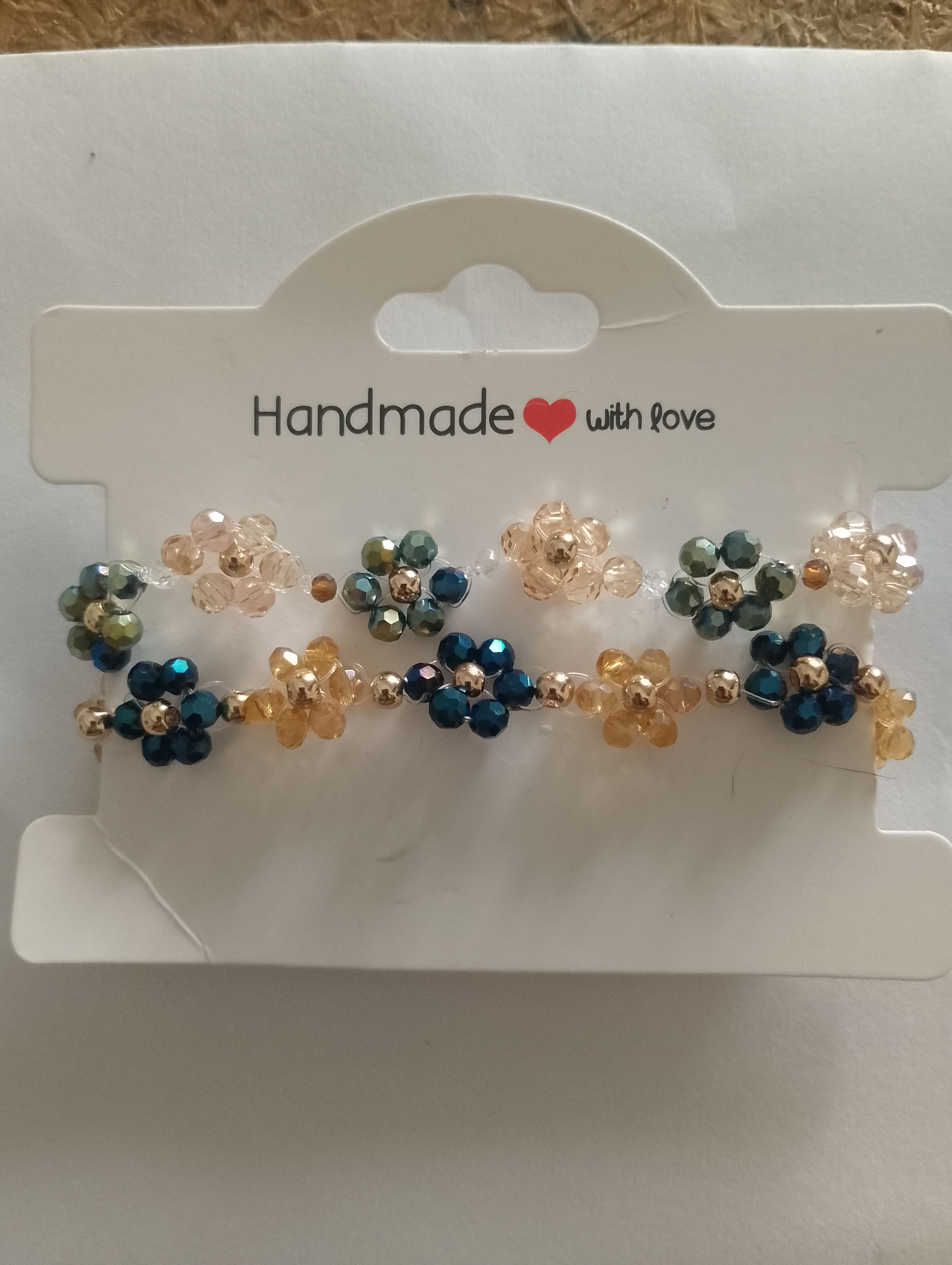 Pulsera de cuentas florales