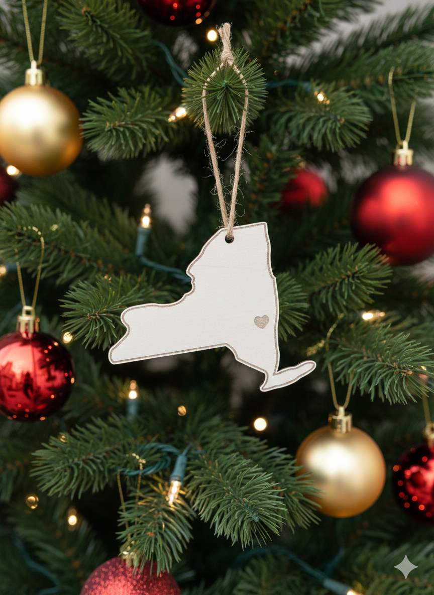 New York State Christmas Ornament