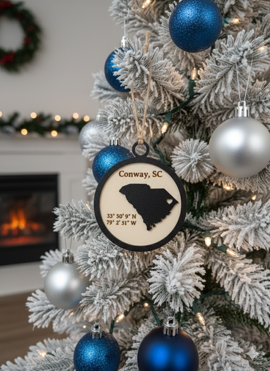 Conway, SC Christmas Ornament