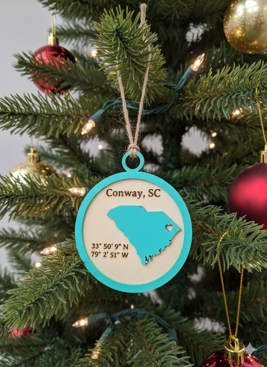 Conway, SC Christmas Ornament
