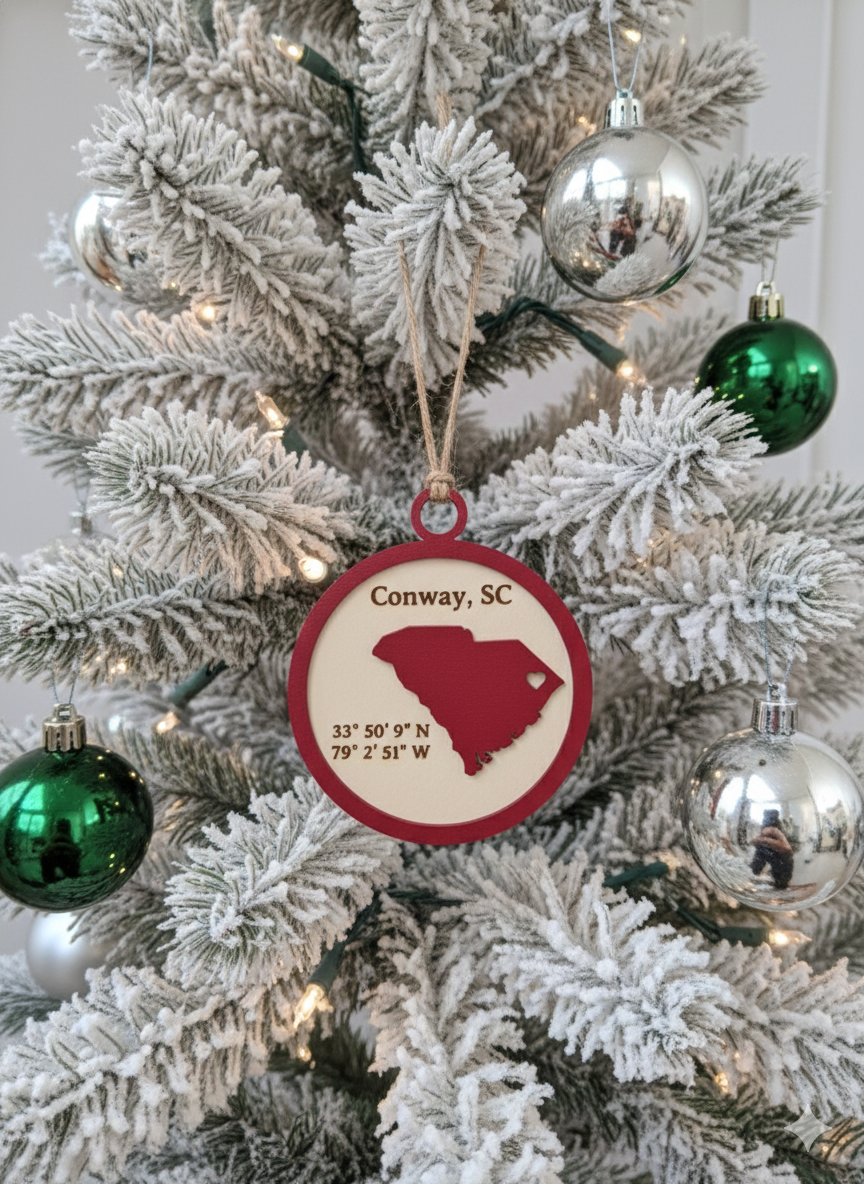 Conway, SC Christmas Ornament