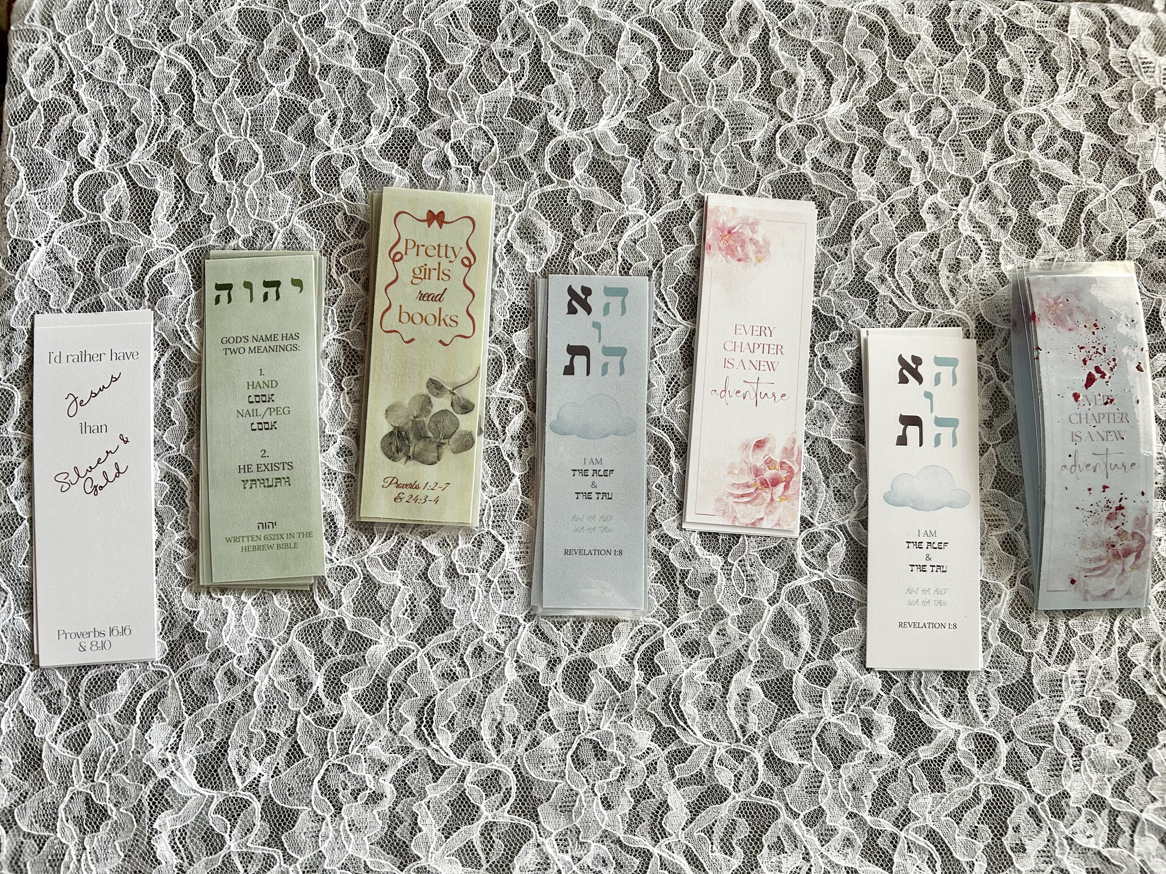 Elegant, Pretty, Inspirational, & Decorative Bookmarks