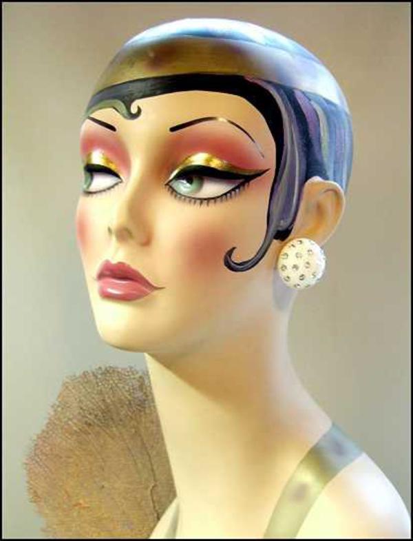 1950s Art Deco Style Earrings Weiss Rhinestone Buttons 