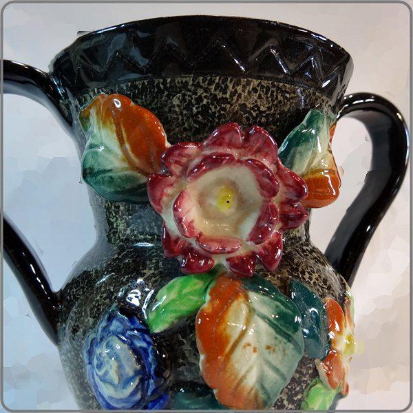 1960s Art Deco Vase Japanese Majolica Home Decor