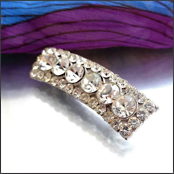 1930s Art Deco Austrian Crystal Antique Bar Pin