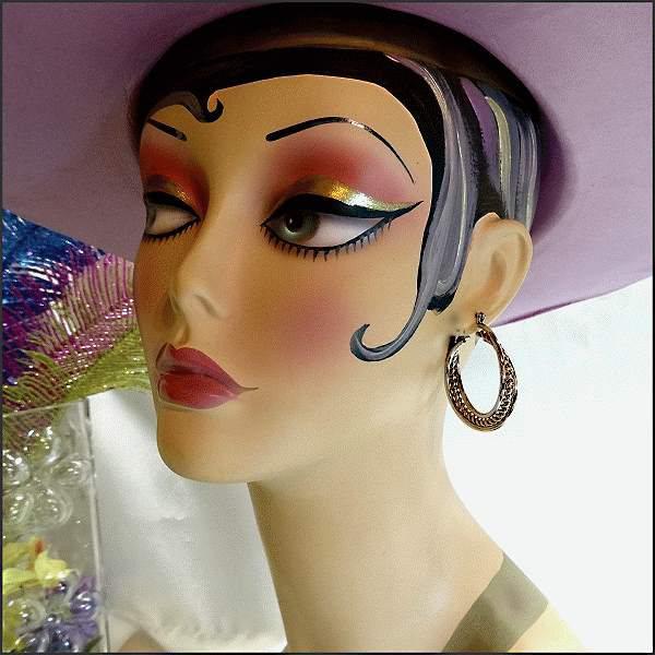 1970s Vintage Pierced Earrings Big Silver Chrome Rope Hoops 