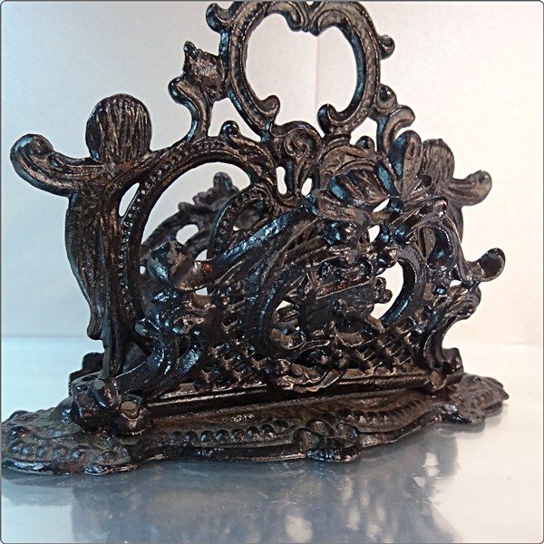 Early 1900s Bradley and Hubbard Antique Cast Metal Letter Holder