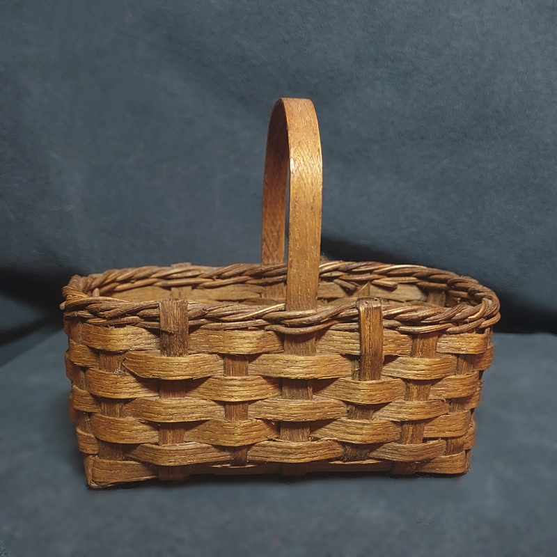 RARE Miniature Vintage Basket Primitive Appalachian Oak Splint 