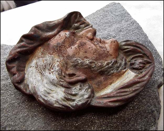 1880s Bradley and Hubbard Cast Iron Richard Wagner Calling Card Tray