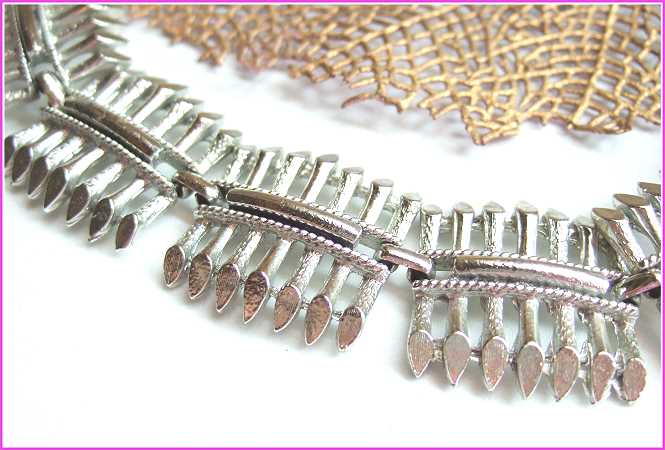 1960s Signed CORO PEGASUS Brushed Silver Vintage Panel Bracelet