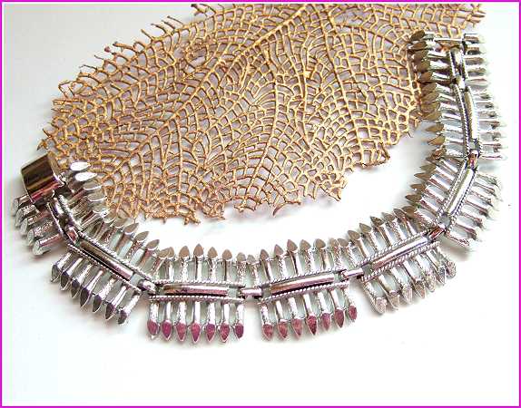 1960s Signed CORO PEGASUS Brushed Silver Vintage Panel Bracelet