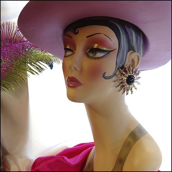 1970s Big Silver Sun Retro Vintage Pierced Earrings